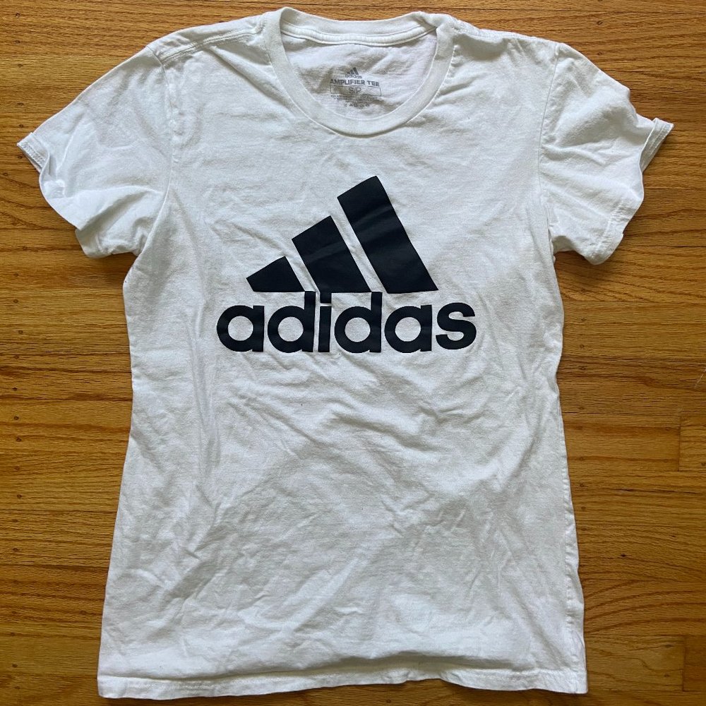 White Adidas Cotton Shirt